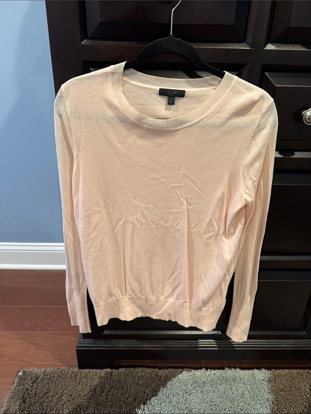 J. Crew Lightweight Scoopneck lightweight shirt shell in Soft Blush small S